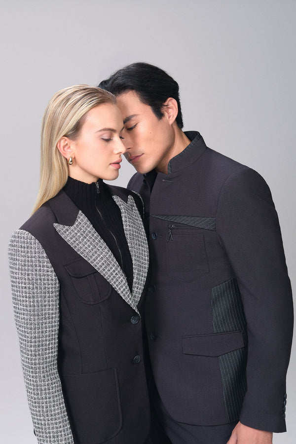 Chequered Blazer Jacket