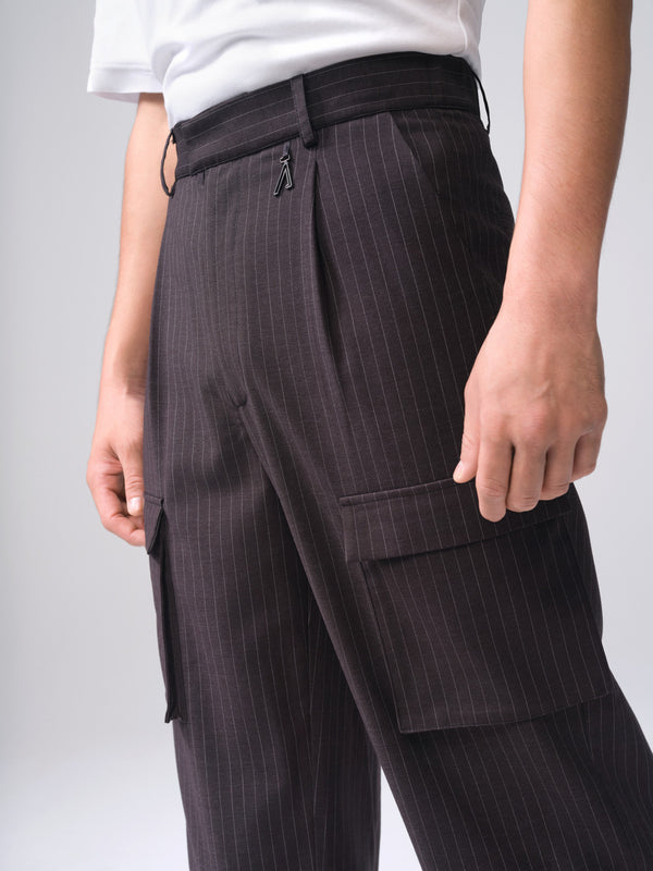 Striped cargo pants