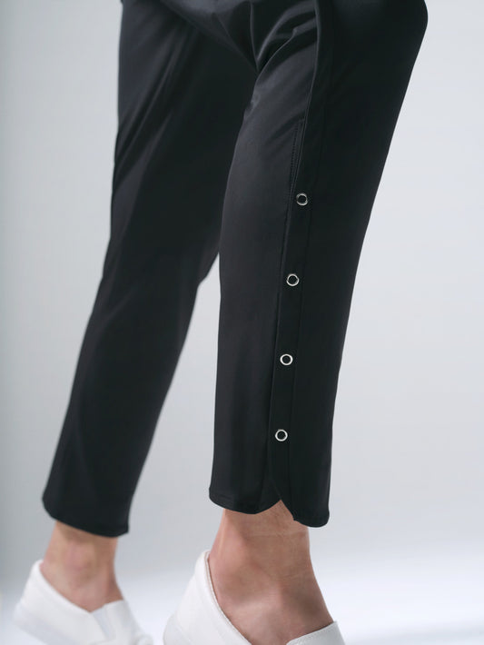 Buttoned up gym pants