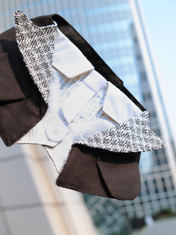 Chequered Blazer Jacket - Pet's Scarf